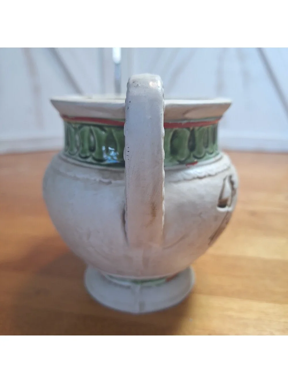 Vintage Lefton Mid Century Ceramic Urn Vase Greco-Roman 5